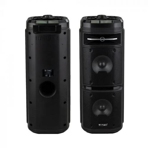 V-TAC - 30W Rechargeable Trolley Speaker Wired Microphone RD Control SKU: 8680 