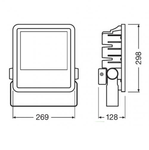 OSRAM - Led прожектор LEDVANCE Floodlight 150W/6500К IP65 black
