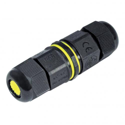 COmmel - Кабелен конектор IP68 черен за кабел 3х0.5-1.5мм2 Commel 365-901