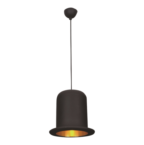 AZZARDO - CAPELLO LP 6004 aluminium/ metal base black/gold