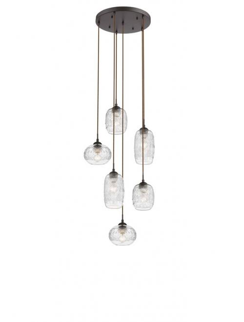 NOVA LUCE - Пендел DEVON 938220  E14 6x40W IP20 Bulb Excluded D: 53 H: 150 cm