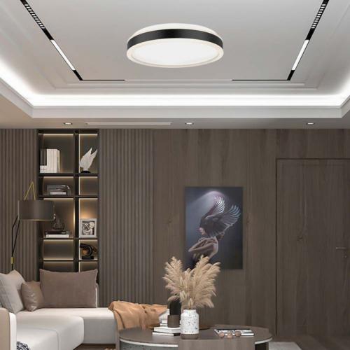 V-TAC - 18W LED Designer Ceiling Light Round Black 4000K Dimmable SKU: 6986