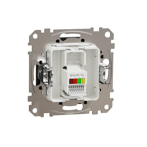 SCHNEIDER ELECTRIC - SDD114491 Sedna Design & Elements Телефонна Розетка CAT 3 UTP, RJ11, антрацит