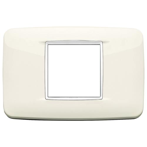 VIMAR - 20682.B01 - Eikon Chrome Round Рамка 2М италиански стандарт Artic white