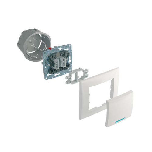 SCHNEIDER ELECTRIC - SDN0400170 Sedna - 1pole 2way switch - 10AX without frame graphite