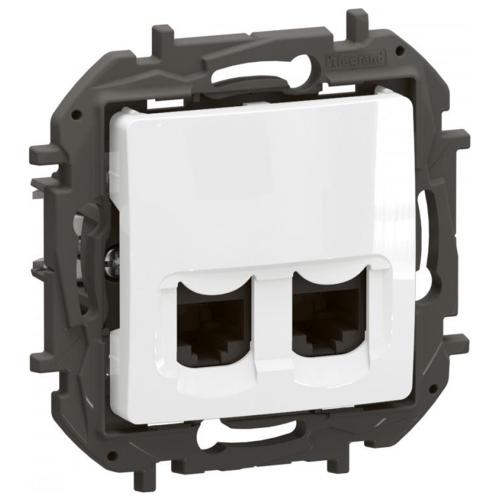 LEGRAND - Розетка 2xRJ45 cat.6 FTP Niloe New бяло NP4332WH