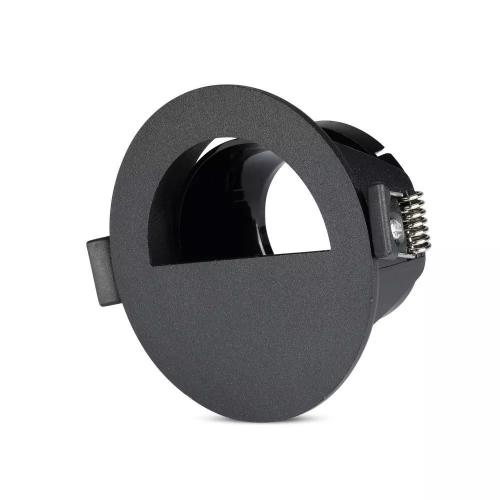 V-TAC - GU10 Fitting Half Round Black & Black SKU: 8608 VT-884