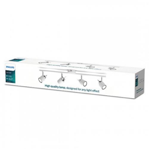 PHILIPS - Спот Meranti, GU10, четворен, бял 871951446535000