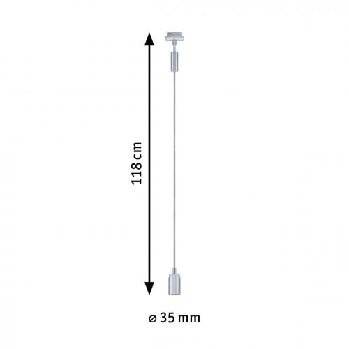 PAULMANN - Pendant  95622  URail  Runa   chrome matt
