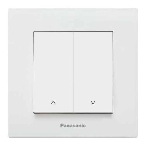 PANASONIC - Shutter Control, Push Button, Complete WKTC0022-2WH Karre Plus