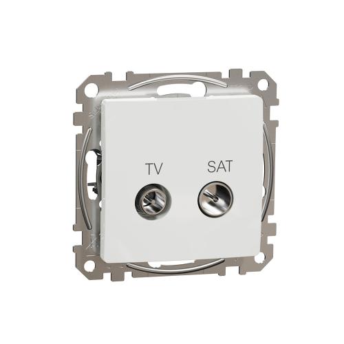 SCHNEIDER ELECTRIC - SDD111478S Sedna Design & Elements - TV/SAT Rosette 10db/3db, intermediate , white