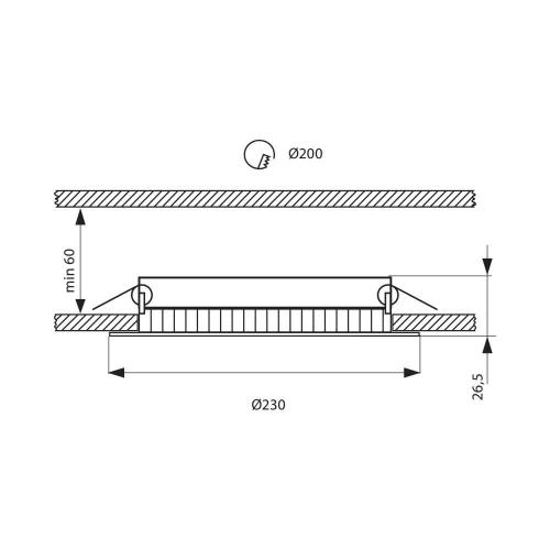 VIVALUX - LED downlight SKY LED 20W WH/CL 4000K VIV003466 
