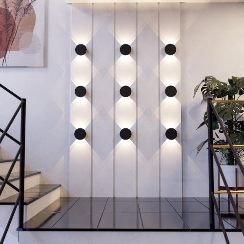 EGLO - LED wall light TALAMELLO Ø:150mm 4W 500lm 3000K black - 901198