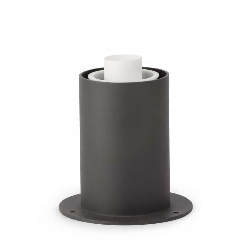 FARO - MOON-1 Dark grey post lamp structure to mistu/muffin/blub´s Ref.74433White shade Ref.7443 IP44