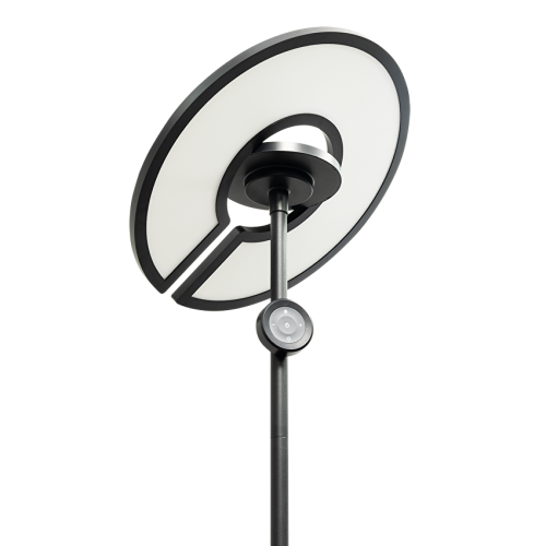 ULTRALUX - LED floor lamp CCT+RGB with remote control, dimmable, black, 40W+8W, IP20 LL48RCB