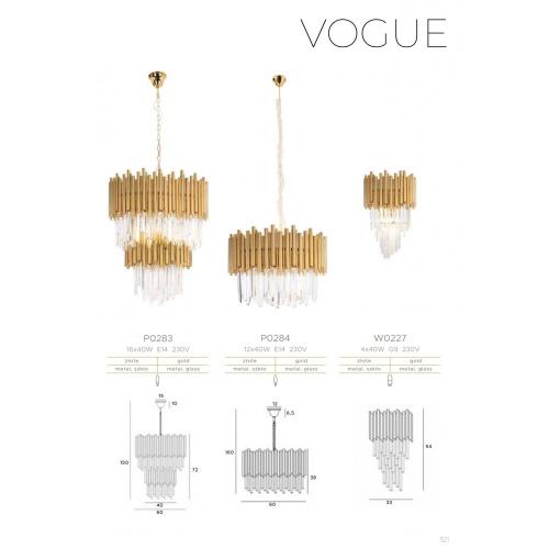 MAXLIGHT - Полилей VOGUE P0283,Ø: 60см + 40см,16 x 40W E14 230V