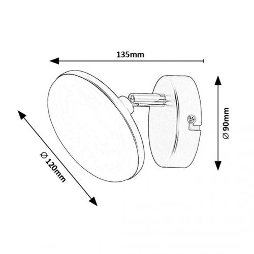 RABALUX - LED Аплик MADI 4W 370lm IP20 3000K 71062