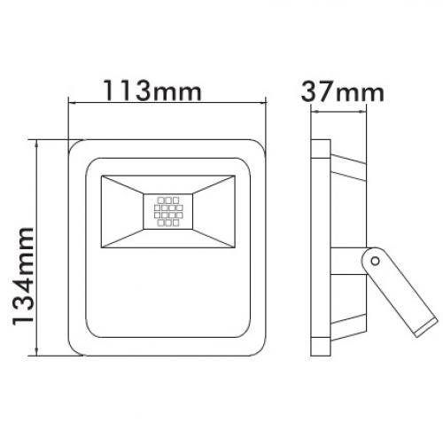 VITO - LED прожектор 10W IP65 6000K студена светлина 3020920