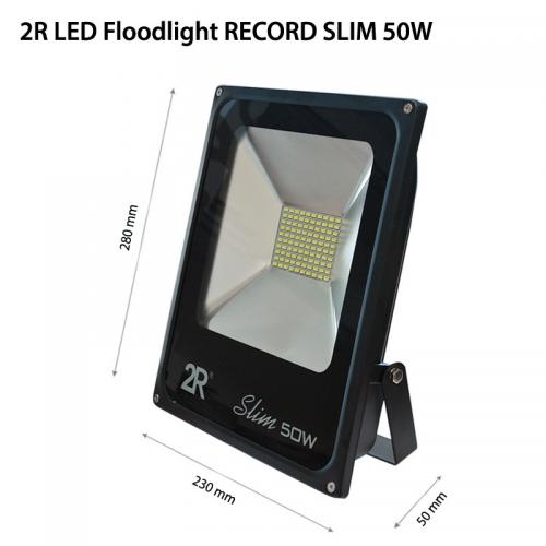 2R - LED Floodlight RECORD SLIM 50W 6000К IP65