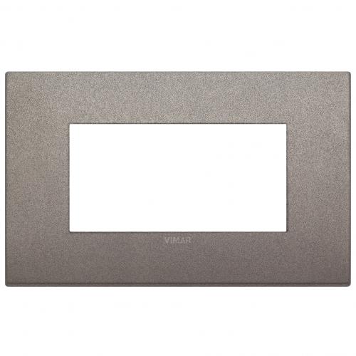 VIMAR - 19654.04 - Classic plate 4M metal matt titanium