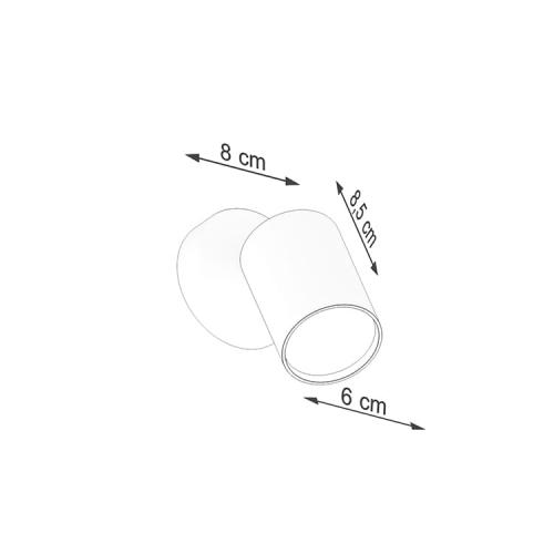 SOLLUX -  SL.1123 Wall lamp LEMMI 1 white