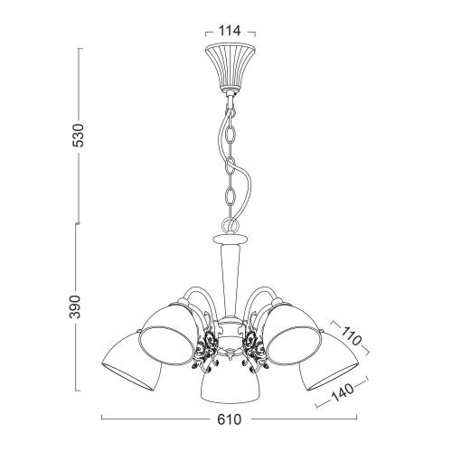 ACA LIGHTING -  elegant & primary  DL8165