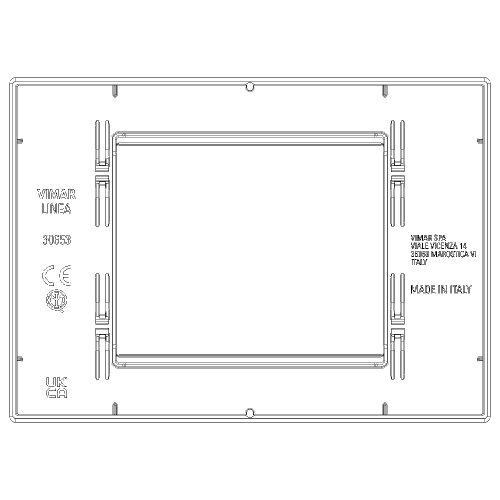 VIMAR - 30653.01 Total Look Cover Frame Linea canvas 3M