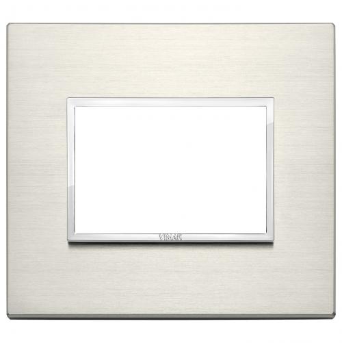 VIMAR - 21653.08 - Plate 3M aluminium titanium