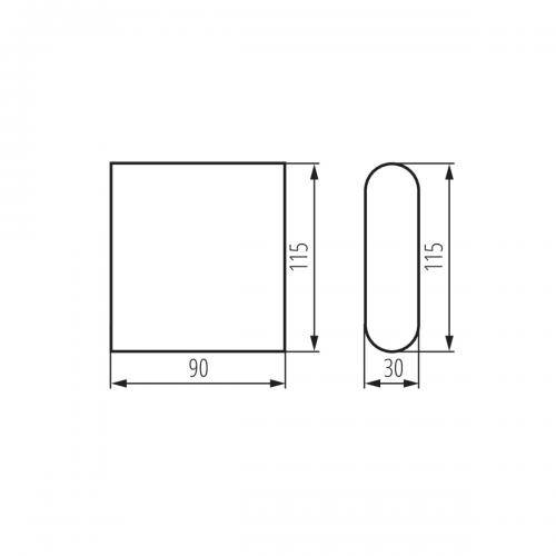 KANLUX - Фасадно осветително тяло 8w 4000K IP54 GARTO LED EL 8W-GR 29270