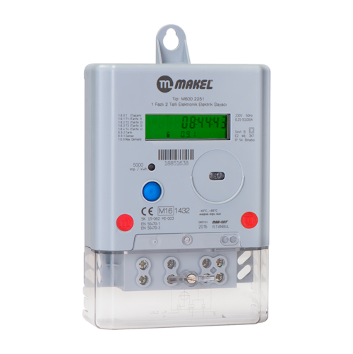 MAKEL - Monophase Electronic Electricity Meters M600.2251