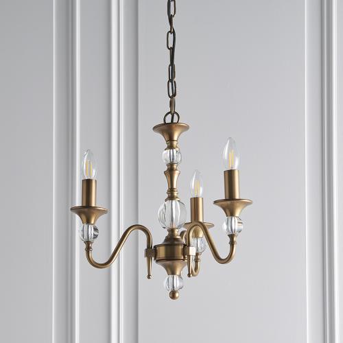 INTERIORS 1900 - chandelier   POLINA LX124P3B   E14, 3x40W
