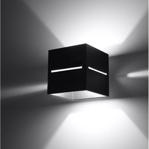 SOLLUX - Wall lamp Lobo black SL.0204