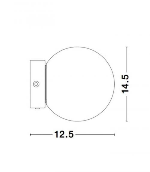 NOVA LUCE - аплик  JOLINE  9919601 LED 6W, 450LM,  3200K, IP20