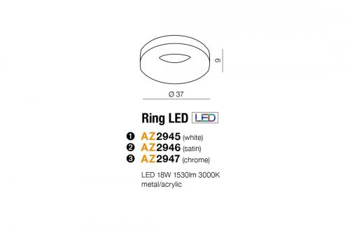 AZZARDO - LED Плафон  RING LED AZ2945