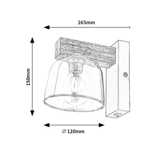 RABALUX - Wall Lamp Cardamom E14 1X MAX 40W 3081