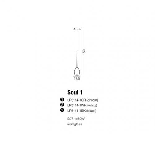 AZZARDO - Soul 1 AZzardo  Model LP 5114- 1BK BLACK 