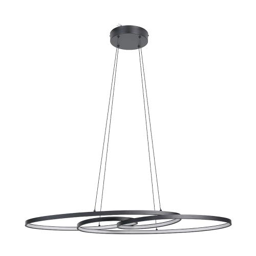 EGLO - LED Пендел GIANELLA 38W 4400lm 3000K черен - 900948