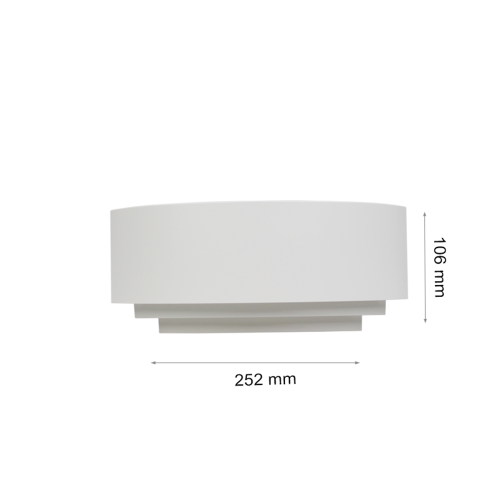 2R - Wall light VISTA white 1X40W E14 W0003-AM 90835