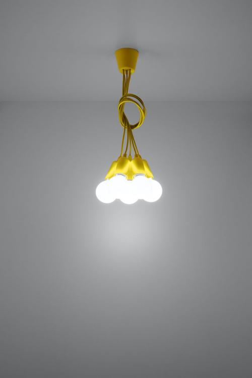 SOLLUX - pendant lamp  DIEGO 5 yellow  SL.0580