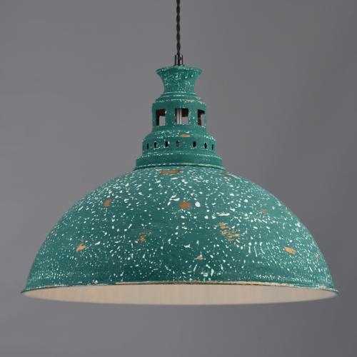 ACA LIGHTING - pendant luminaire KS198450PTR 1xE27 green/antique green