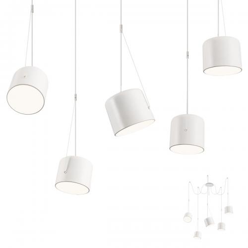 REDO GROUP - Пендел  DODO 01-1827  SU 5X42W E27 20/250cm WH