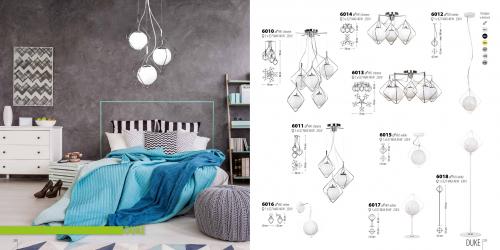 LIS LIGHTING - Полилей DUKE 6010Z-H06 E27, 5x40W, H:90, D:60cm, злато