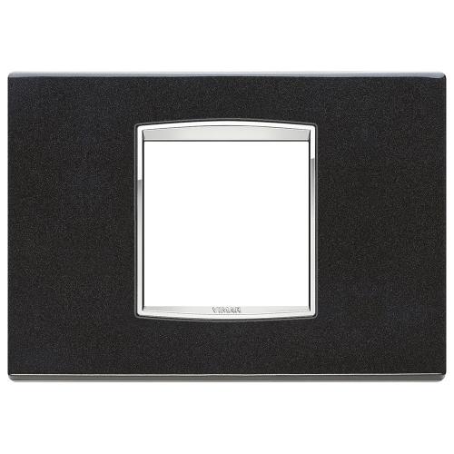 VIMAR - 20652.C12 - Eikon Chrome Рамка 2М италиански стандарт Metallic anthracite
