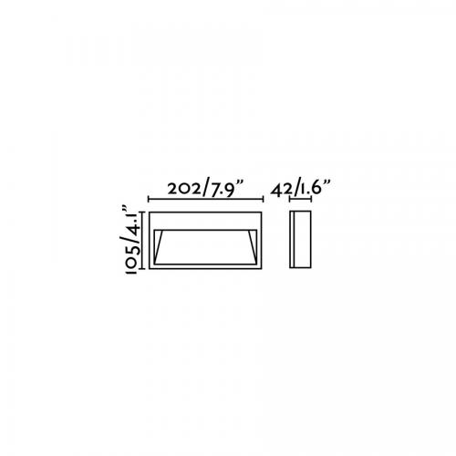FARO - PATH LED Dark grey wall lamp Ref.70508  IP44