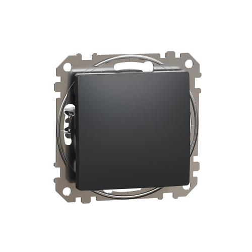 SCHNEIDER ELECTRIC - SDD114101 Еднополюсен ключ Sedna Design & Elements, 10А 250V, антрацит, безвинтово свързване