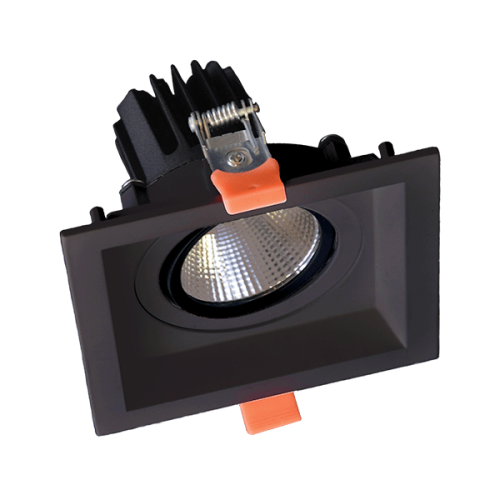 ELMARK - SQUARE LED MOVABLE SPOT LIGHT 30W 230V 3000K BLACK 92DL82F3030/BL