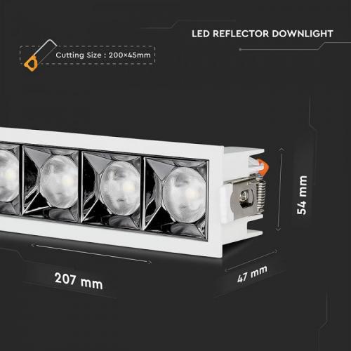 V-TAC - LED Луна SAMSUNG Чип 20W Рефлектор UGR<19 38° 2700K SKU: 996