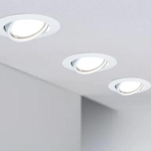PAULMANN - 93400 Recessed light Base basic set pivoting round ✴90mm 20° GU10 max. 10W~230V⚡dimmable✴white