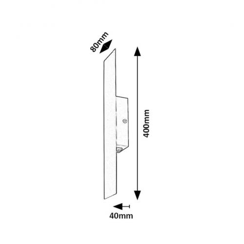 RABALUX - LED Wall lamp AMPEL 71057 6W 470lm 3000K black 