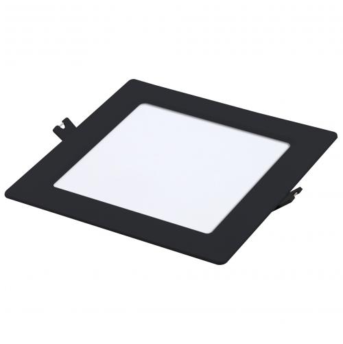 RABALUX - LED Recessed panel SHAUN2 black square 12W 800lm IP20 3000K 71230